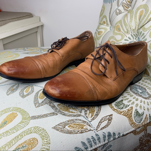 Express Other - Express Saffiano Leather Oxford Dress Shoe Size 10